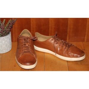 Cole Haan Brown Leather Low-Top Sneakers